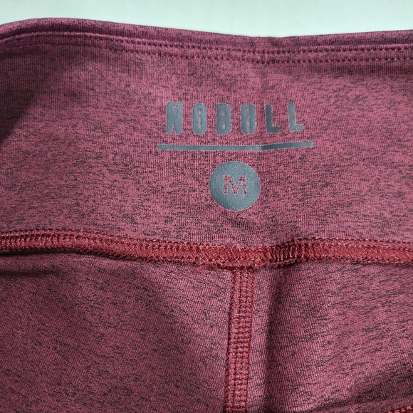 NOBULL Cropped Ankle Leggings Heathered Wine Womens Size M - Picture 13 of 14